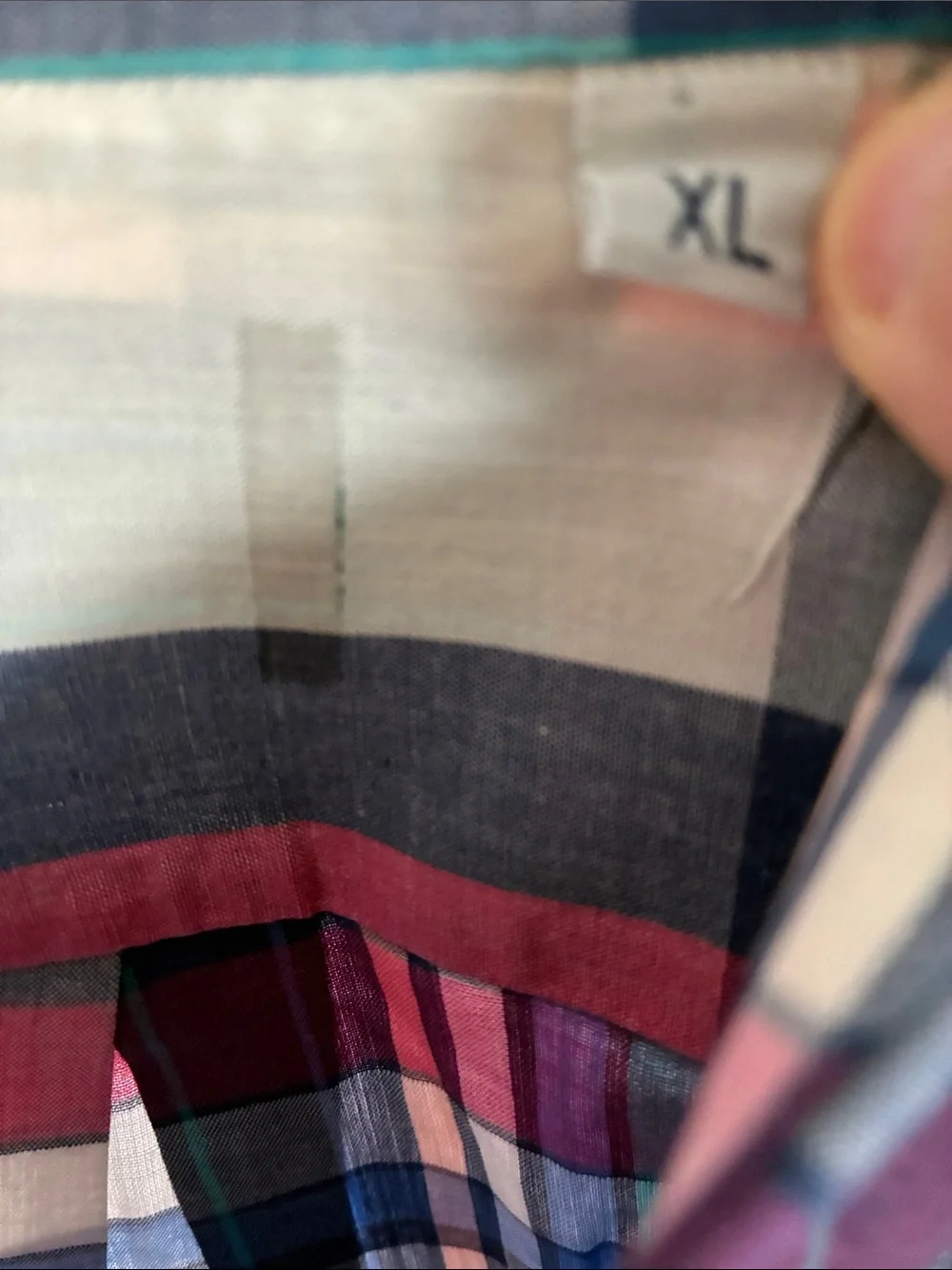 Levi's Navy, Pink & Teal Plaid Short-Sleeve Button-Down Shirt